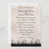 Invitation Silhouette Horseback équitation Couple Horse Maria (Dos)