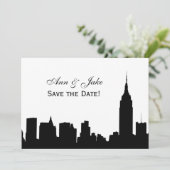Invitation Silhouette large NYC do-it-yourself couleur BG Enr (Debout devant)