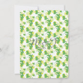 Invitation Silhouette Lemon Lime Mariage moderne Brunch (Dos)