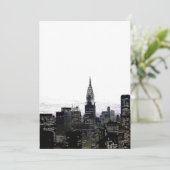 Invitation Silhouette New York (Debout devant)
