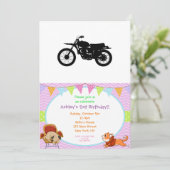 Invitation Silhouette noire de vélo - Choisir la couleur arri (Debout devant)