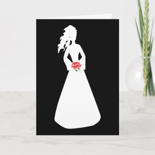 Invitation Silhouette nuptiale II (Devant)