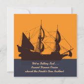 Invitation Silhouette Pirate Ship (Devant)