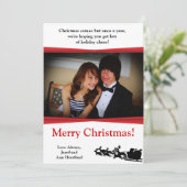 Invitation Silhouette Santas Sleigh 5x7 (Debout devant)