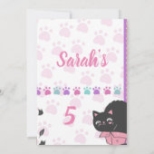 Invitation Silhouettes de Black Cats (Dos)