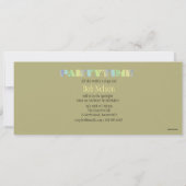 Invitation Silhouettes de l'heure de fête (Dos)