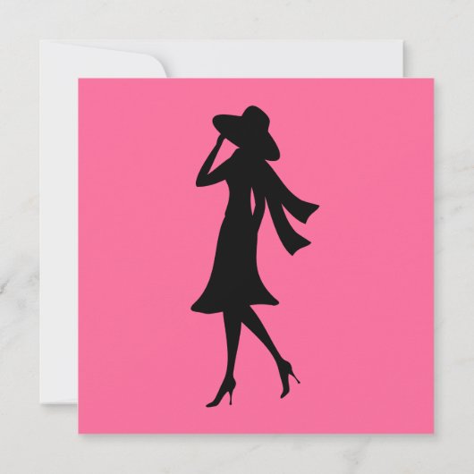 Invitation Silhouettes de mode (Dos)