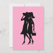 Invitation Silhouettes de mode (Dos)