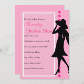 Invitation Silhouettes de mode (Devant / Derrière)