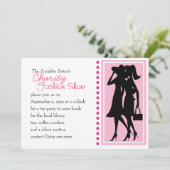 Invitation Silhouettes de mode (Debout devant)