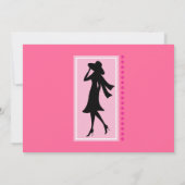 Invitation Silhouettes de mode (Dos)