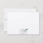 Invitation Silhouettes naturelles : conception de feuilles ro (Dos)