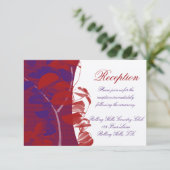 Invitation Silhouettes naturelles : conception de feuilles ro (Debout devant)