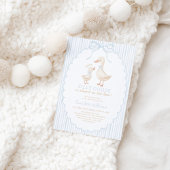 Invitation Silly Goose Boy Blue Baby Shower