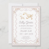 Invitation Silly Goose Duck Gender Neutral Baby Shower (Devant)