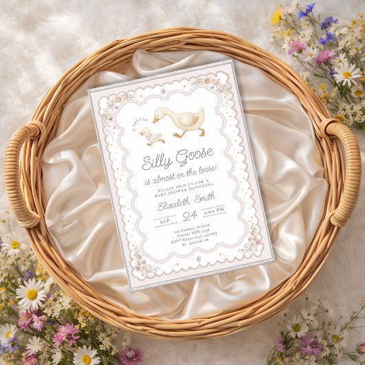 Invitation Silly Goose Duck Gender Neutral Baby Shower