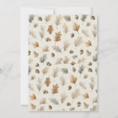 Invitation Silly Goose Fall Sexe Baby shower neutre (Dos)