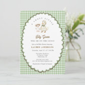 Invitation Silly Goose Gender neutral Baby shower (Debout devant)