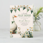 Invitation Silly Goose Gender Neutral Baby Shower (Debout devant)