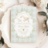 Invitation Silly Goose Gender neutral Sage Baby Shower