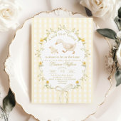 Invitation Silly Goose Gender neutral Yellow Baby Shower