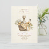 Invitation Silly Goose Lemon Baby Shower (Debout devant)