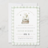 Invitation Silly Goose New Chapter Spring Baby Shower  (Devant)