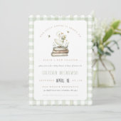 Invitation Silly Goose New Chapter Spring Baby Shower  (Debout devant)