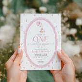 Invitation Silly Goose Pink Floral First Birthday