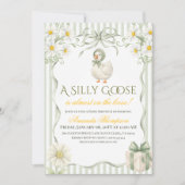 Invitation Silly Goose Sage Green Gender Neutral Baby Shower (Devant)