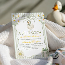 Silly Goose Sage Green Gender Neutral Baby Shower