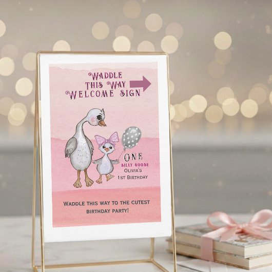 Invitation Silly Goose| Waddle This Way Welcome Sign