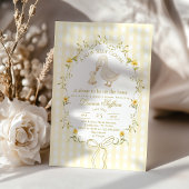 Invitation Silly Goose Yellow Gender neutral Bow Baby Shower