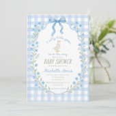 Invitation Silly Little Goose Baby Shower  (Debout devant)