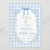 Invitation Silly Little Goose Baby Shower (Devant / Derrière)