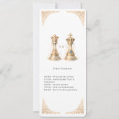 Invitation Silver 25th Anniversary Party King and Queen Party (Dos)