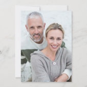 Invitation Silver 25th Anniversary wlith Photo (Dos)