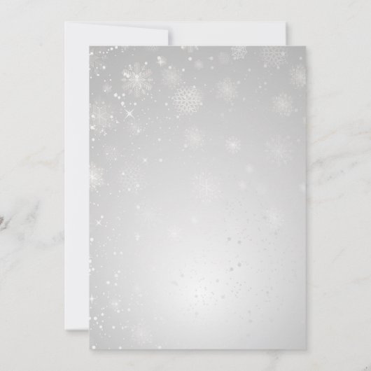 Invitation Silver Aqua Snowflakes Tiara Sweet 16 (Dos)