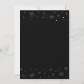 Invitation Silver & Black | Fête de retraite surprise moderne (Dos)