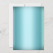 Invitation Silver Blue Princess Masquerade Sweet 16 Invitatio (Dos)