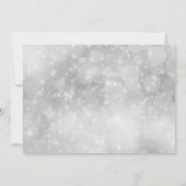 Invitation Silver Bokeh fête la Saint-Sylvestre (Dos)