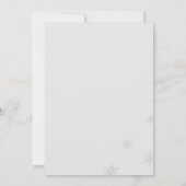 Invitation Silver Bow Winter Onederland 1er Anniversaire (Dos)