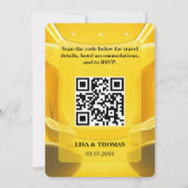 Invitation Silver Butter Yellow Modern Wedding (Dos)