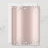 Invitation Silver Confetti Ballons Rose Gold Retraite (Dos)