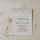 Invitation Silver Confetti Minimaliste Christing