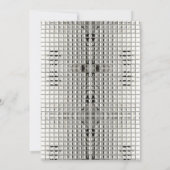 Invitation Silver Disco Ball 70e anniversaire (Dos)