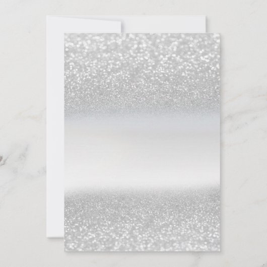 Invitation Silver Glitter Eiffel Tower,Glass,Heel 30th (Dos)