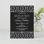 Invitation Silver Glitter Poker Chip Las Vegas Bachelor Party (Debout devant)