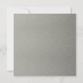 Invitation Silver Gold Snowflake Carré Mariage d'hiver (Dos)