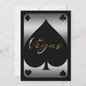 Invitation Silver & Gold Spade Casino Las Vegas 21ème anniver (Devant)